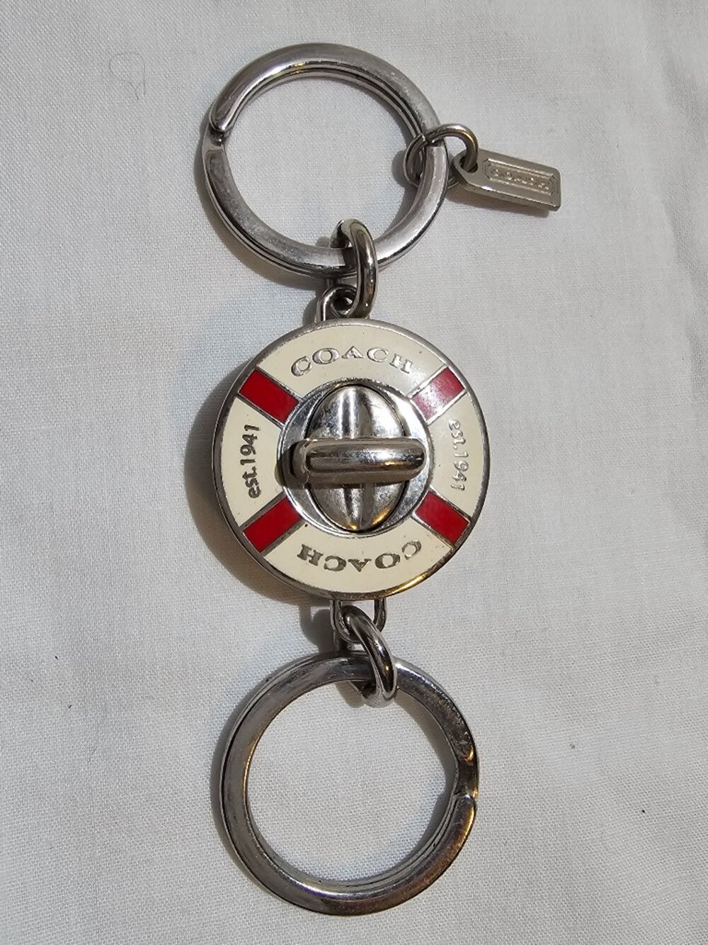 Coach Life Preserver Valet Key Chain